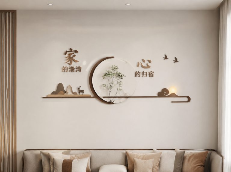 横沥镇发展历程墙与展馆画框系统